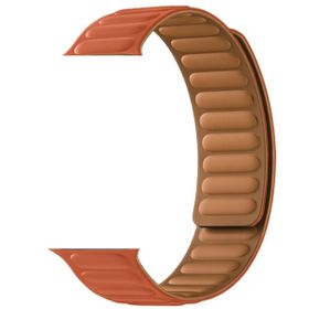 Gpack Apple Watch Series 8 45 mm Deri Mıknatıslı Gizli Mıknatıslı KRD 34 Kordon