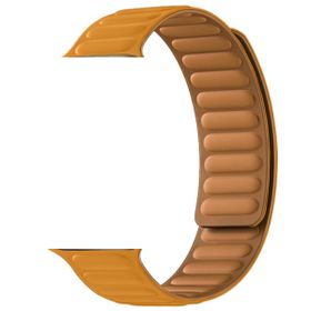 Gpack Apple Watch Series 8 45 mm Deri Mıknatıslı Gizli Mıknatıslı KRD 34 Kordon