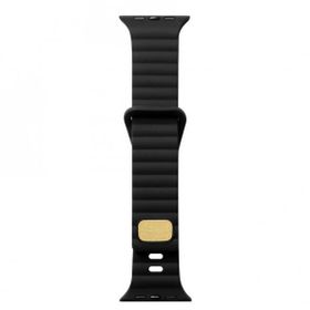 Gpack Apple Watch Series 8 45 mm Silikon Metal Tokalı Ayarlanabilir Krd73 Kordon