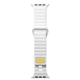 Gpack Apple Watch Series 8 45 mm Silikon Metal Tokalı Ayarlanabilir Krd73 Kordon