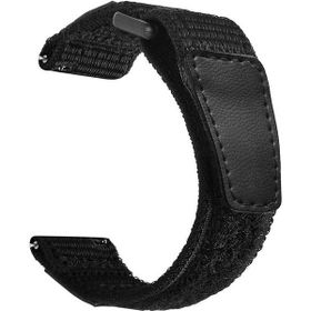 Gpack Asus VivoWatch SP Hc-A05 Kumaş Naylon Cırtcırtlı ZR Siyah Kordon