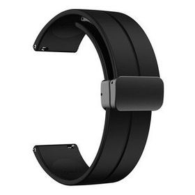 Gpack Garmin Forerunner 265 HS19 Siyah Silikon Mıknatıslı Ayarlanabilir Kordon