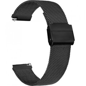 Gpack Garmin Forerunner 965 010-02809-10 KRD 45 Siyah Çıtçıtlı Hasır Metal Örgülü Kordon