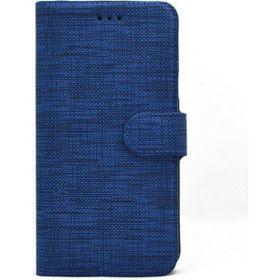 Gpack General Mobile GM 8 GO Standlı Kartvizitli Exclusive Spor Cüzdan Lacivert Kılıf