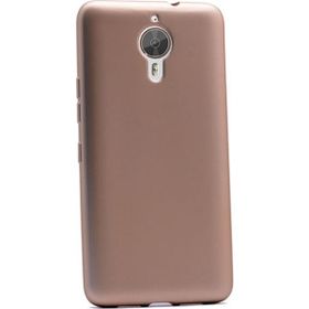 Gpack General Mobile GM5 Plus Premier Silikon Nano Glass Koruyucu Gold Kılıf Kılıf