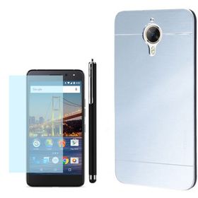 Gpack General Mobile GM5 Plus Sert Motomo Gümüş Arka Kapak