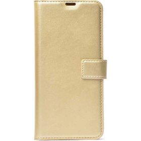 Gpack General Mobile GM8 Go Local Cüzdan Standlı Kartvizitli Gold Kılıf