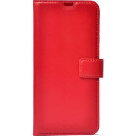 Gpack General Mobile GM8 Go Local Cüzdan Standlı Kartvizitli Kırmızı Cep Telefonu Kılıfı