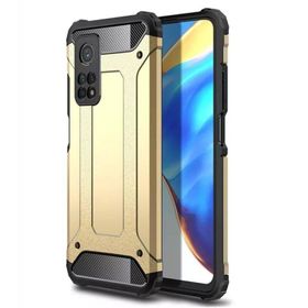 Gpack Gold Xiaomi Mi 10T Crash Tank Koruma Full Ekran Koruyucu Nano Cep Telefon Kılıfı