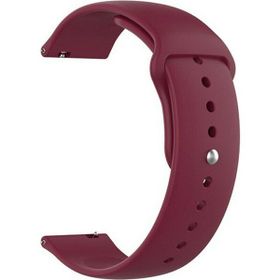 Gpack Google Ticwatch S2 Wear Os Kordon Klasik Silikon KRD 11 Mürdüm Kordon