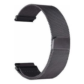 Gpack Haylou Watch 2 Pro Siyah Hasır Metal Örgülü Ayarlanabilir Kordon