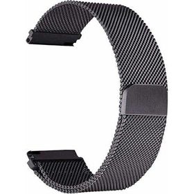 Gpack Haylou Watch 2 Pro Siyah Hasır Metal Örgülü Ayarlanabilir Kordon