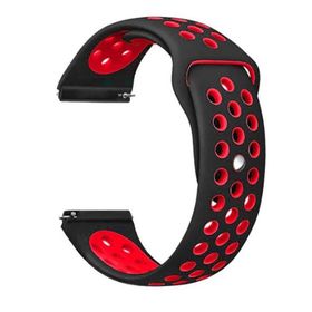 Gpack Honor Magicwatch 2 Sport Delikli Çift Renk Silikon Bordo Kordon