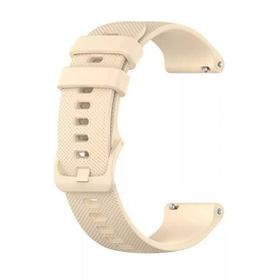 Gpack Honor Watch GS 3 Benekli Kancalı Silikon Bej Kordon