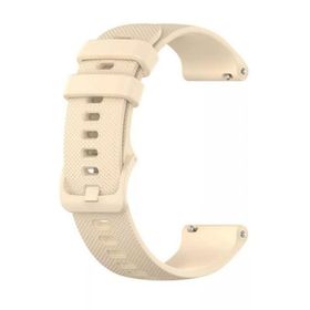 Gpack Honor Watch GS 3 Benekli Kancalı Silikon Bej Kordon