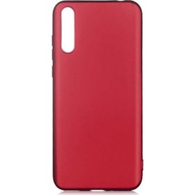 Gpack Huawe Y8P Kılıf Premier Silikon Koruma + Kırmızı Nano Glass