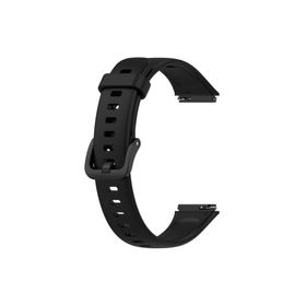 Gpack Huawei Band 7 Mat Klasik Silikon KRD 11 Siyah Kordon