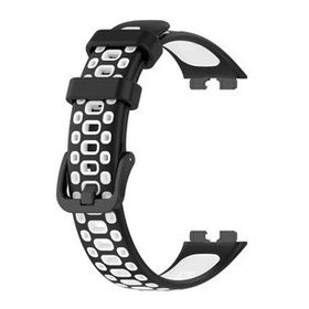 Gpack Huawei Band 8 Antrasit Delikli Çift Renk Silikon Kordon