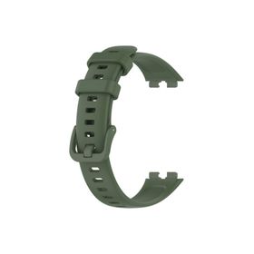 Gpack Huawei Band 8 KRD 11 Koyu Yeşil Mat Klasik Silikon Ayarlanabilir Kordon