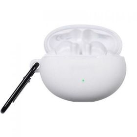 Gpack Huawei FreeBuds 4i Mat Kancalı Silikon Sf10 Beyaz Kılıf