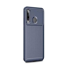 Gpack Huawei Honor 20 Lite Negro Karbon Dizayn Nano Glass Lacivert Silikon Kılıf