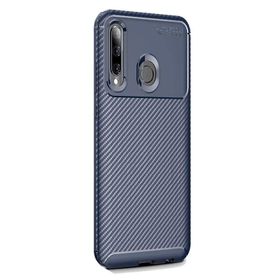Gpack Huawei Honor 20 Lite Negro Karbon Dizayn Nano Glass Lacivert Silikon Kılıf