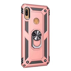 Gpack Huawei Honor 8a Vega Standlı Yüzüklü Mıknatıslı Nano Ekran Koruyucu Kalem Kırmızı Cep Telefonu Kılıf