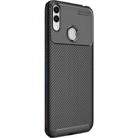 Gpack Huawei Honor 8c Negro Karbon Dizayn Siyah Silikon Kılıf