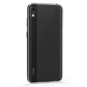 Gpack Huawei Honor 8s Kılıf Süper Silikon Yumuşak Arka Koruma + Şeffaf Nano Glass
