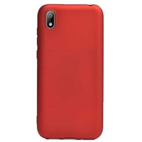 Gpack Huawei Honor 8S Premier Esnek Koruma Nano Glass Kırmızı Silikon Cep Telefonu Kılıf
