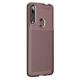 Gpack Huawei Honor 9X Negro Karbon Dizayn Nano Glass Kahverengi Silikon Cep Telefonu Kılıf
