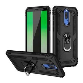 Gpack Huawei Mate 10 Lite Vega Tank Standlı Yüzüklü Mıknatıslı Kırmızı Kılıf
