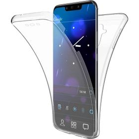 Gpack Huawei Mate 20 Lite Ön Arka Şeffaf Silikon Koruma Şeffaf Kılıf