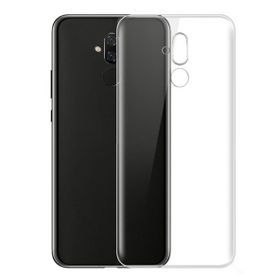 Gpack Huawei Mate 20 Lite Süper Silikon Arka Koruma Nano Glass Şeffaf Kılıf