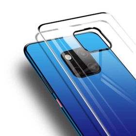 Gpack Huawei Mate 20 Pro Kenar Siyah Arka Cam Koruyucu