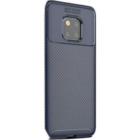 Gpack Huawei Mate 20 Pro Lacivert Negro Karbon Dizayn Silikon Kılıf