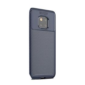 Gpack Huawei Mate 20 Pro Lacivert Negro Karbon Dizayn Silikon Kılıf