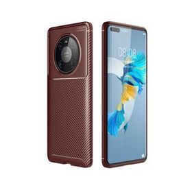 Gpack Huawei Mate 40 Pro Kılıf Negro Karbon Dizayn + Lacivert Full Ekran Koruyucu