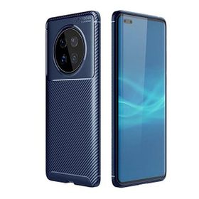 Gpack Huawei Mate 40 Pro Negro Karbon Dizayn Silikon Lacivert Kılıf