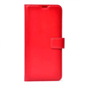 Gpack Huawei P Smart 2021 Kar Deluxe Cüzdan Kartvizitli Kopçalı Kırmızı Kılıf