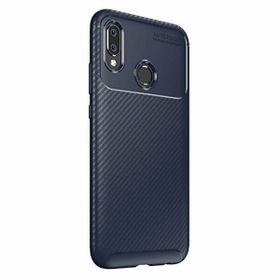Gpack Huawei P Smart Plus Negro Karbon Dizayn Silikon Lacivert Kılıf