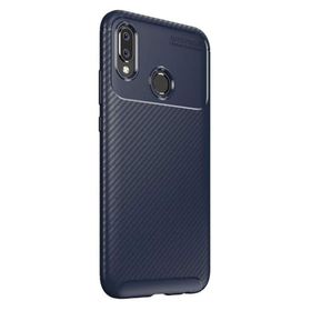 Gpack Huawei P Smart Plus Negro Karbon Dizayn Silikon Lacivert Kılıf