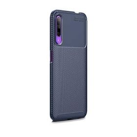Gpack Huawei P Smart Pro 2019 Negro Karbon Dizayn Kahverengi Silikon Cep Telefonu Kılıf