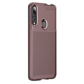 Gpack Huawei P Smart Z Negro Karbon Dizayn Nano Glass Kahverengi Silikon Cep Telefonu Kılıf