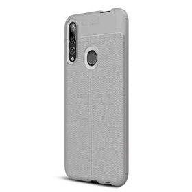 Gpack Huawei P Smart Z Niss Deri Görünümlü Nano Glass Kırmızı Silikon Cep Telefonu Kılıf