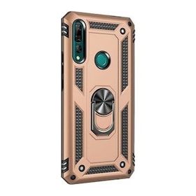 Gpack Huawei P Smart Z Vega Standlı Yüzüklü Mıknatıslı Nano Glass Kırmızı Cep Telefonu Kılıf