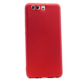 Gpack Huawei P10 Plus Premier Silikon Mat Esnek Kırmızı Kılıf