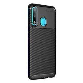 Gpack Huawei P30 Lite Negro Karbon Dizayn Siyah Silikon Kılıf