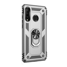 Gpack Huawei P30 Lite Vega Standlı Yüzüklü Mıknatıslı Kırmızı Kılıf