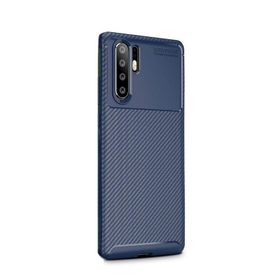 Gpack Huawei P30 Pro Negro Karbon Dizayn Lacivert Silikon Kılıf